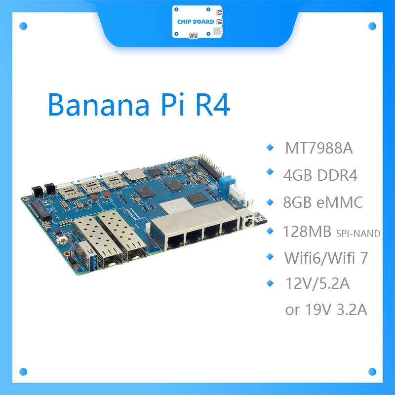 Papan Banana Pi BPI R4 Wifi 7  - Bananapi Bpi R4 Wifi 7 ulasan dan harga