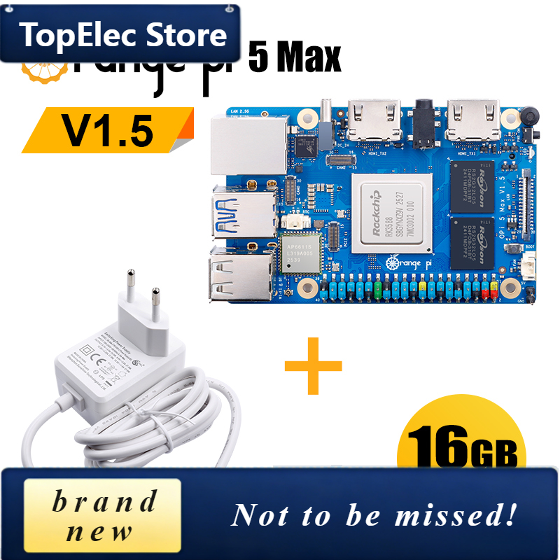 TopElec OrangePi 5 Max 16GB V1 - Orange Pi 5 Max Rk3588 ulasan dan harga